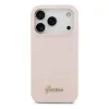 Guess для iPhone 17 Pro чехол Liquid silicone Gold metal logo & Camera Hard Pink (MagSafe)