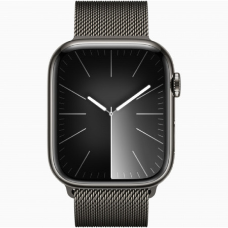 Apple Watch Series 9 45mm Graphite Stainless Steel Case Millanes Graphite Band